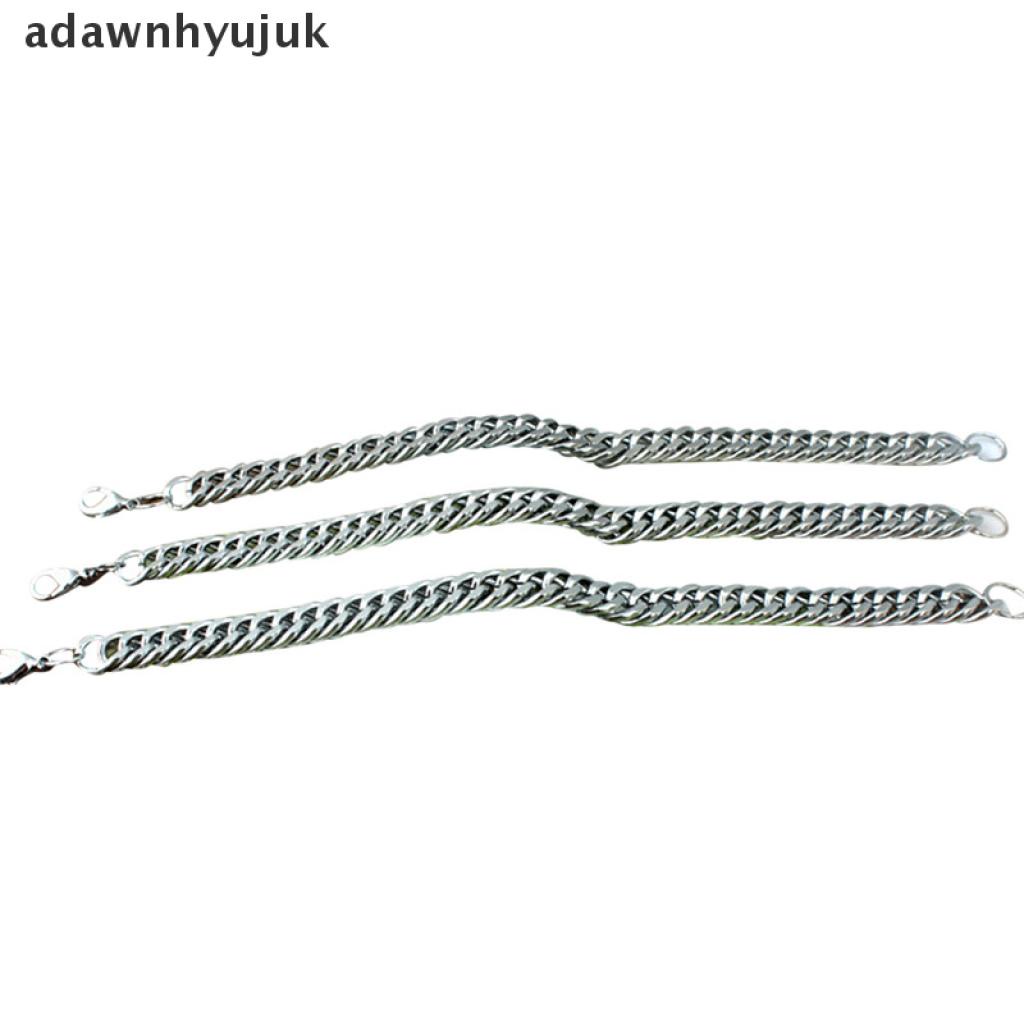 [adawnhyujuk] Men Punk Stainless Steel Bracelet Chain Link Wristband Jewelry Bangle Accessory [adawnhyujuk]