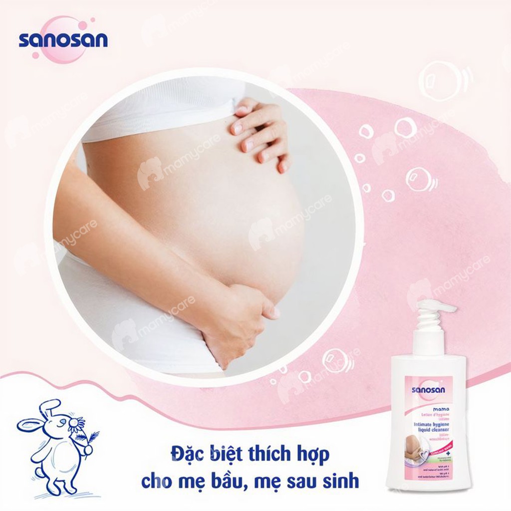 Dung dịch vệ sinh phụ nữ Sanosan chiết xuất hoa cúc Chamomilla 200ml - MAMYCARE