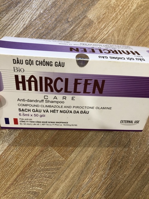 Dầu gội đầu HAIRCLEEN 50gói - chống gàu và ngứa da đầu