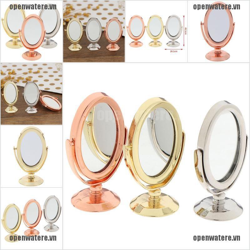 OPENE 1/12 Dollhouse Miniature Metal Mirror furniture Gold/ silver/rose Gold VN