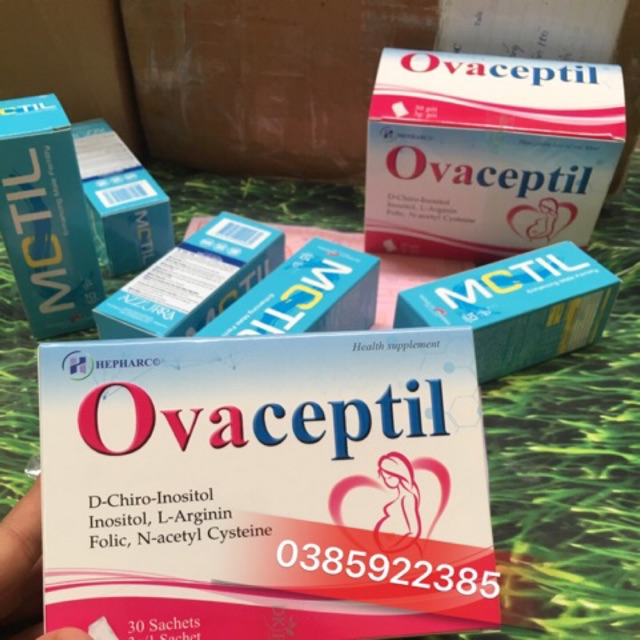 [Mã COS1505 giảm 8% đơn 300K] ovaceptil - dùng cho phụ nữ chủ định mang thai