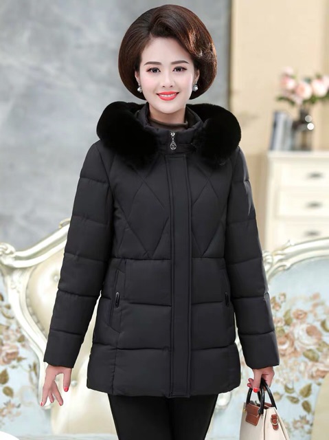 ORDER - Áo phao trung niên cổ lông