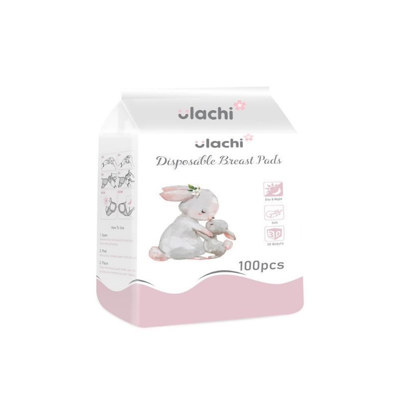 Bịch 100 Miếng Lót Thấm Sữa Dùng 1 Lần Ulachi Siêu Thấm