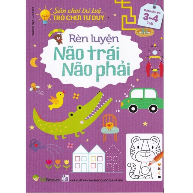 Sách - Sân Chơi Trí Tuệ Rèn Luyện Não Trái Não Phải Cho Bé Từ 3-6 Tuổi