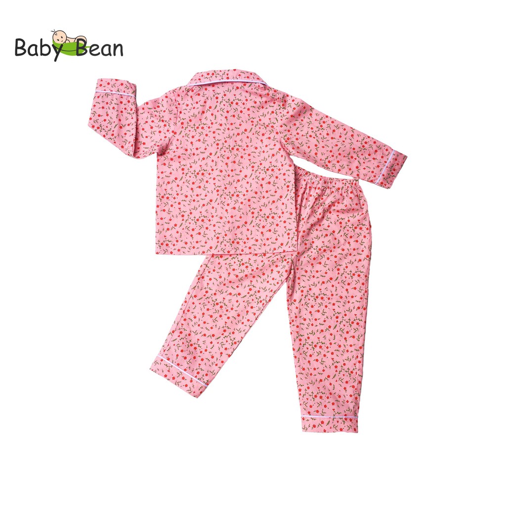 [MÃ THƯƠNG HIỆU YÊU THÍCH Voucher giảm 10%] Đồ Bộ Pyjama Tay Dài Quần Dài bé gái BabyBean