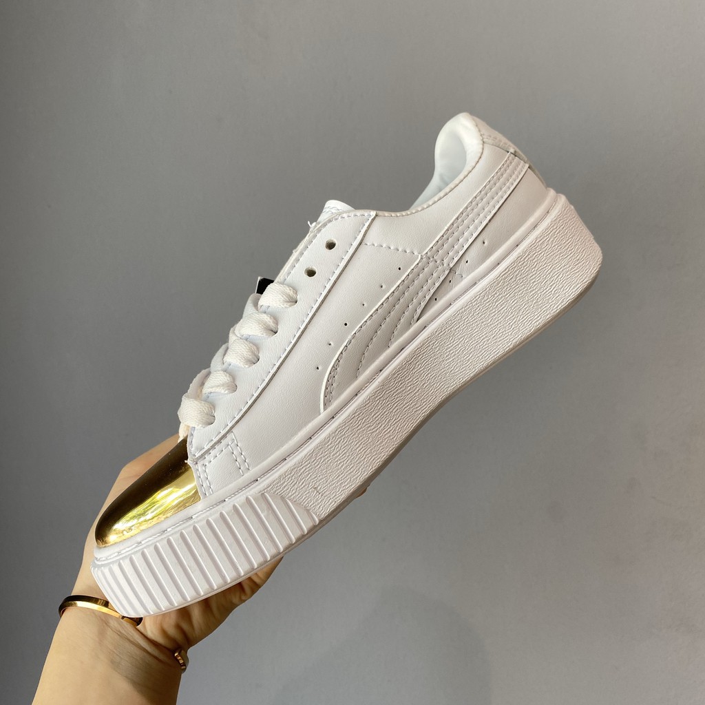 Giày thể thao,Giày sneaker,Giày 𝐏𝐮𝐦𝐚 mũi vàng bóng