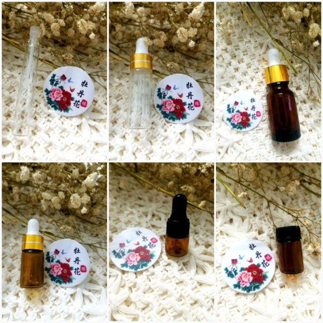 Chai / Lọ chiết serum, chất lỏng, chiết tinh dầu 1ml/2ml/3ml/5ml/10ml- dụng cụ đựng mỹ phẩm dạng lỏng