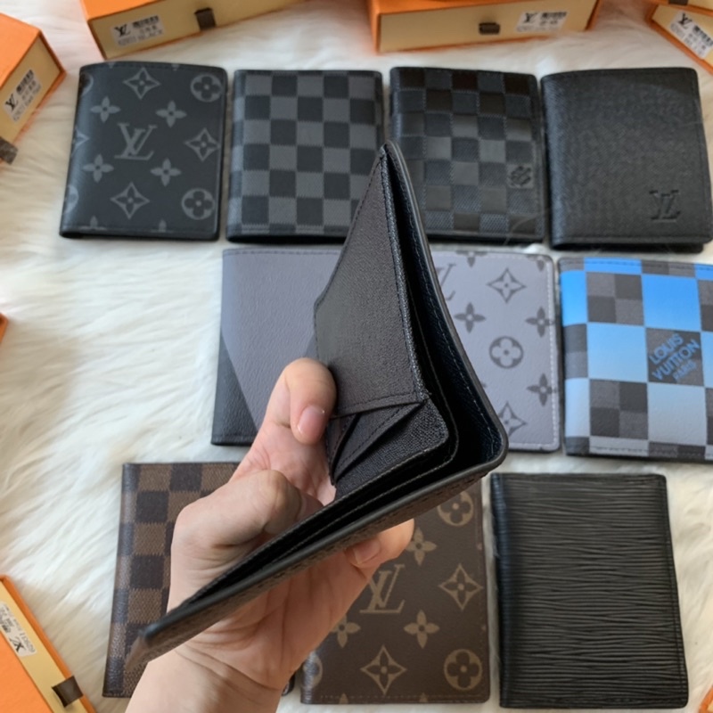 Ví nam bóp nam lv đuwnsg  kèm hộp hàng da đẹp dập logo đầy đut kèm ảnh thật và video