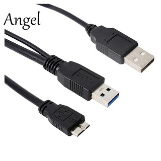 Dây cáp chữ Y kết nối USB 3.0 A đầu đực sang đầu cái Micro B 0.5M