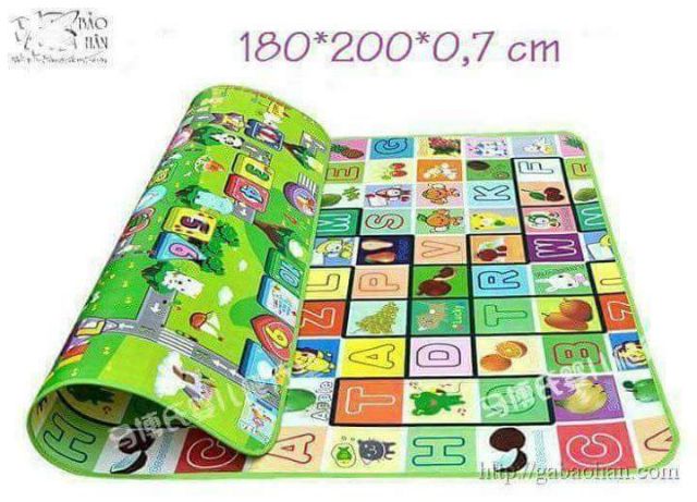 Thảm xốp maboshi 2 mặt cho bé 1m8x2m