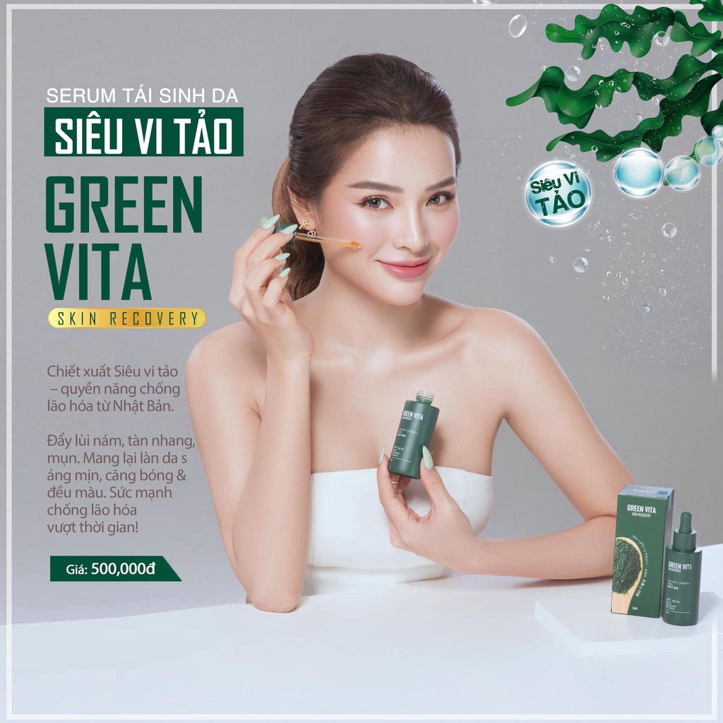 [Chính Hãng] Serum tái tạo da siêu vi tảo Green Vita Kiss 22