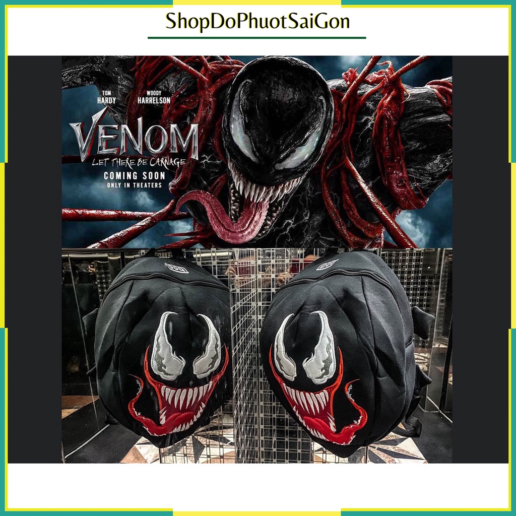 Balo Venom cute đi học - đi chơi - đựng vừa mũ fullface