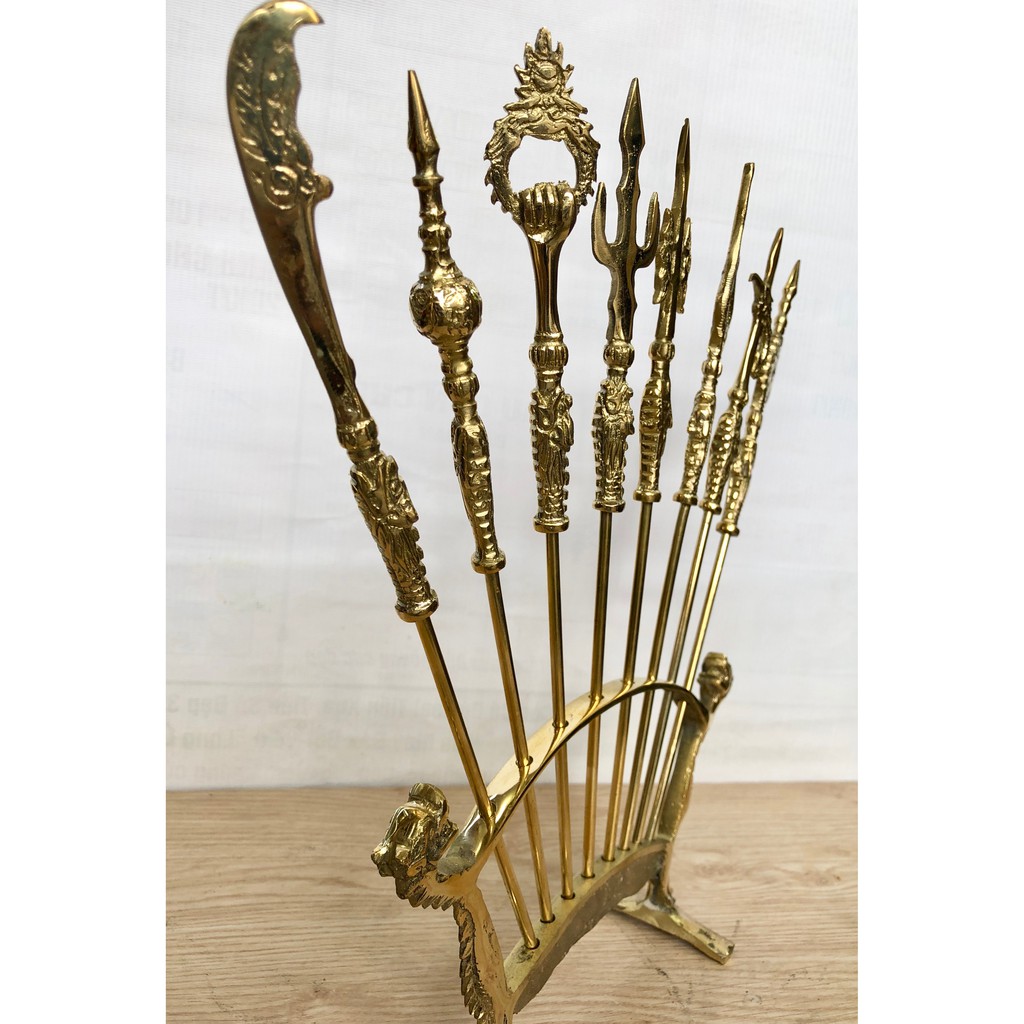 Bát Bửu - Bộ Giáo 8 Binh Khí - Vật Phẩm Đồng Phong Thủy