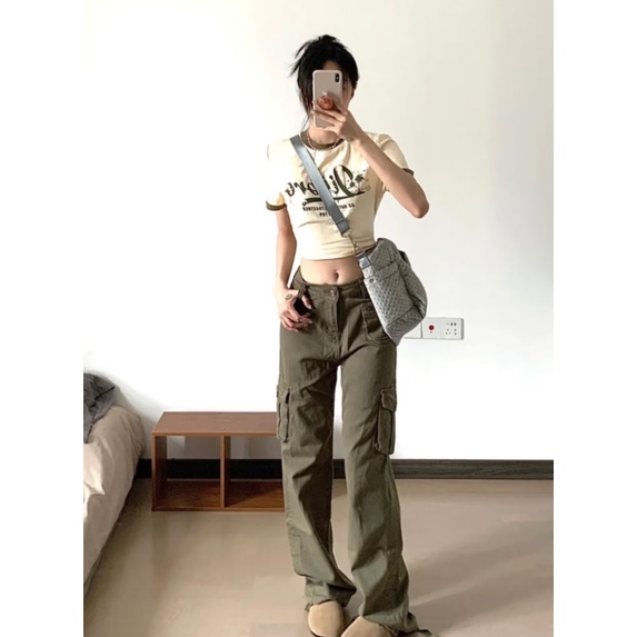 Quần Dài Lưng Cao Dáng Rộng Phong Cách Âu Mỹ Thời Trang Cho Nam Và Nữ