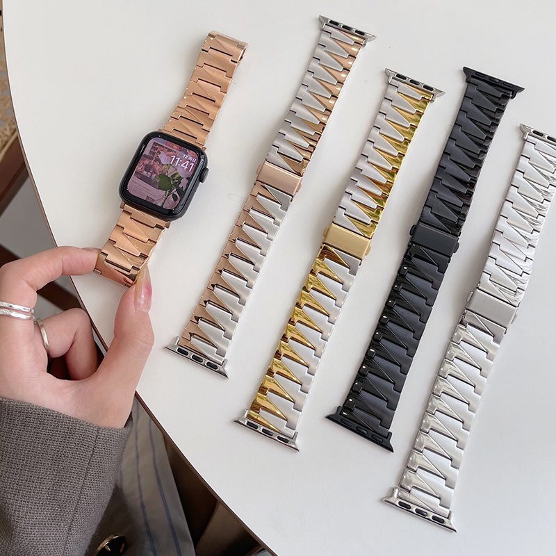 Dây Đeo Thay Thế Bằng Thép Không Gỉ 49mm 8 7 41mm 45mm Cho Apple Watch