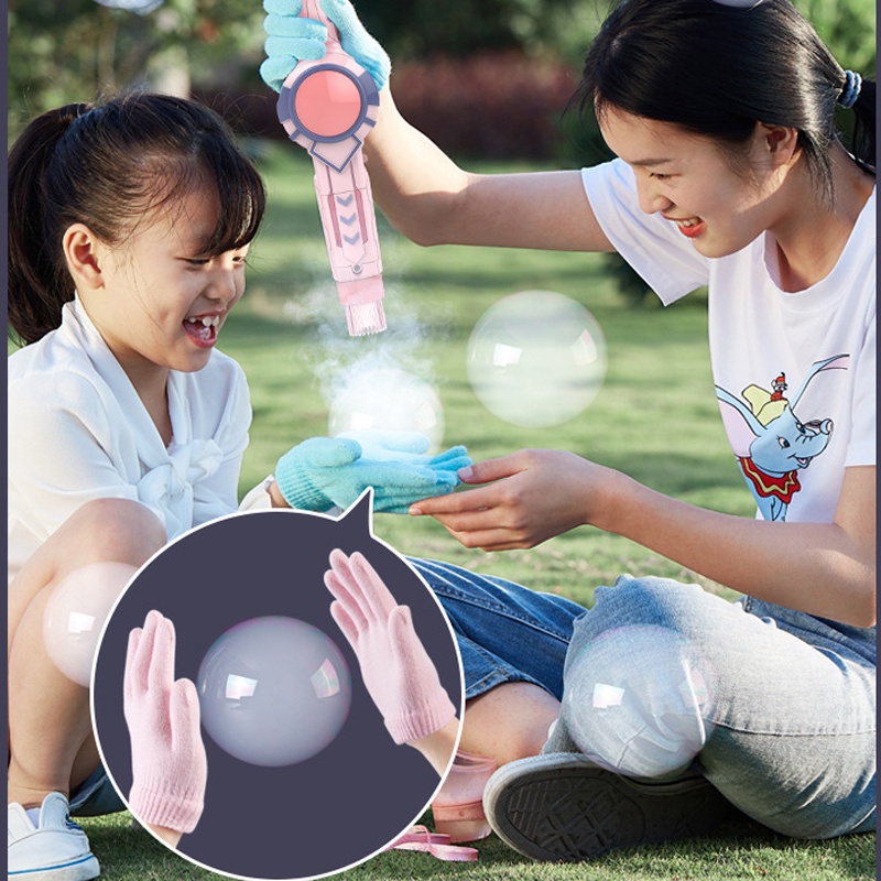 Đồ chơi máy bắn bong bóng khói, súng bắn bong bóng khói đàn hồi - pin sạc lại