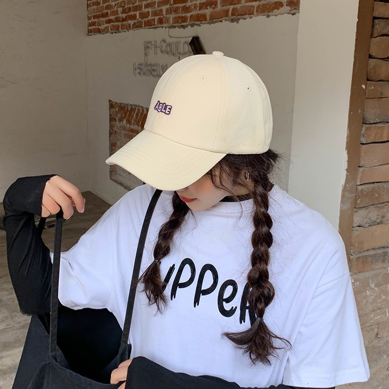 Mũ lưỡi trai thêu chữ ABLE, nón kết nam nữ form unisex phong cách ulzzzang Hàn Quốc cá tính năng động vải cotton N9ABLE