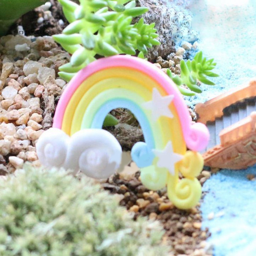 Mô hình cầu vồng dùng trang trí tiểu cảnh DIY