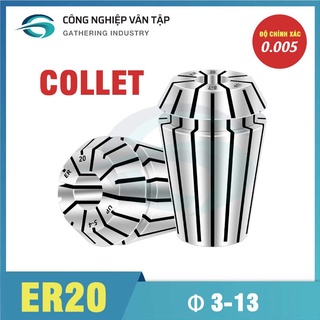 Đầu kẹp Collet ER20 độ chính xác 0.005 hàng chính hãng , chất lượng cao