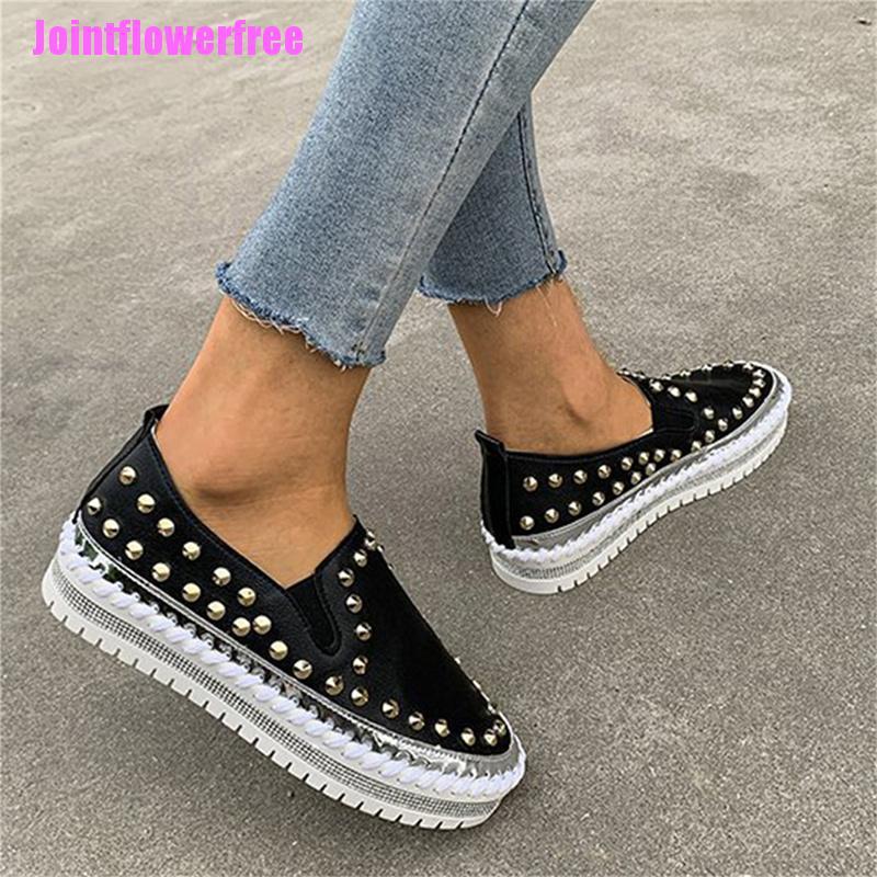 JSS Women Stitching Sewing Soles Flats Shoes Sneakers Sports Slip On Loafers Shoe JSS