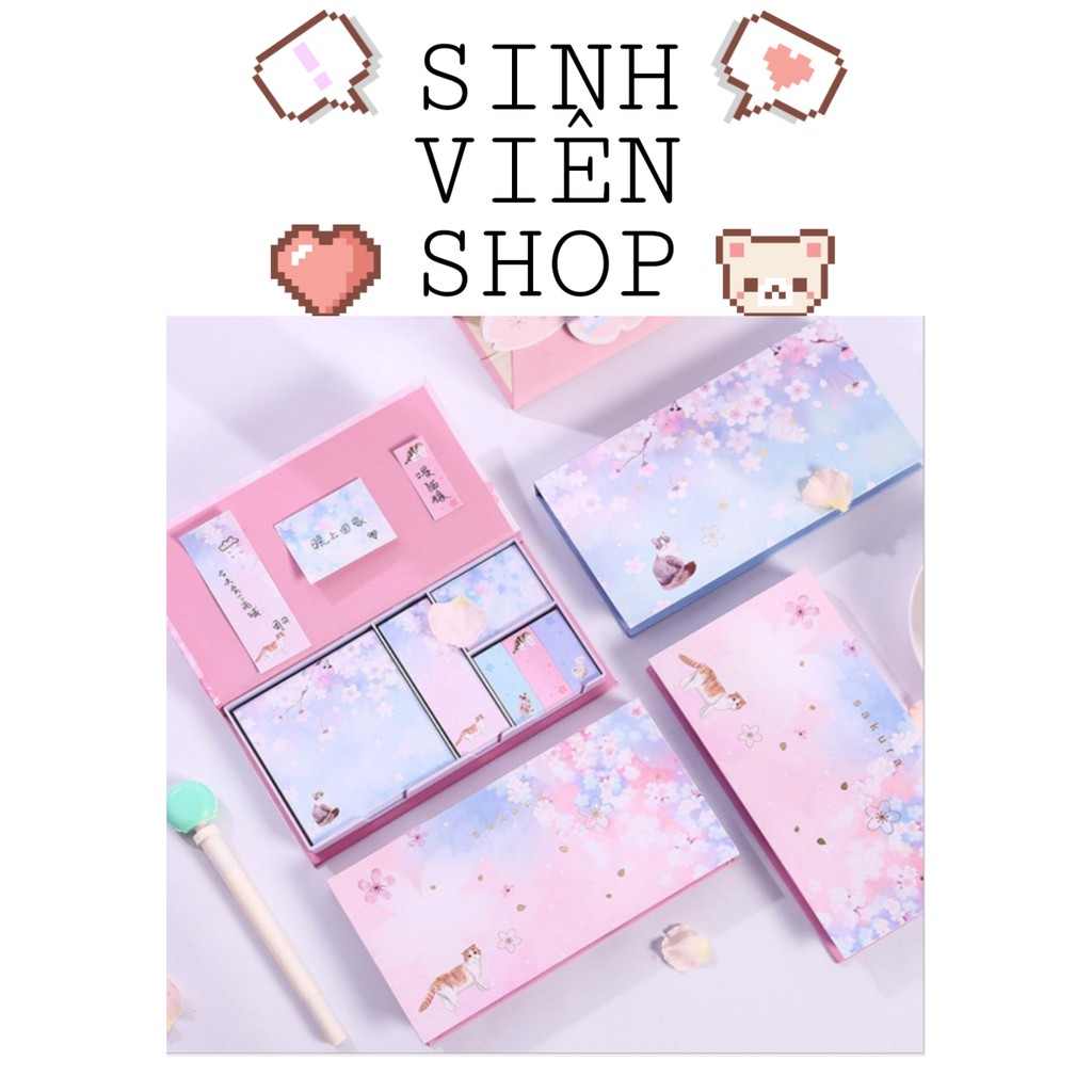 Set giấy note ghi chú đủ size siêu tiết kiệm