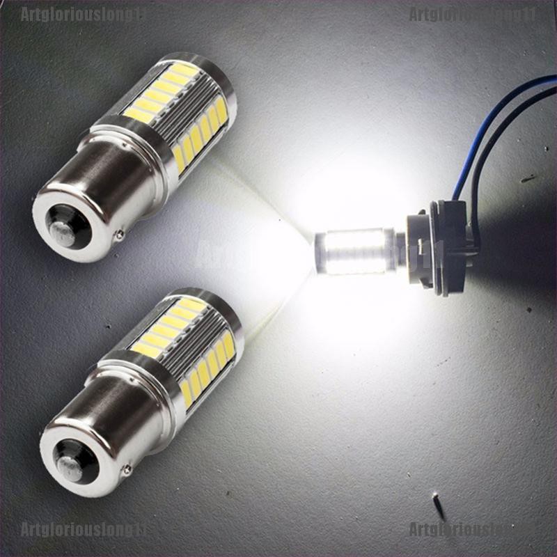Set 2 Đèn Xi Nhan 1156 1157 3156 3157 7440 7443 33 SMD 4014 Chuyên Dụng