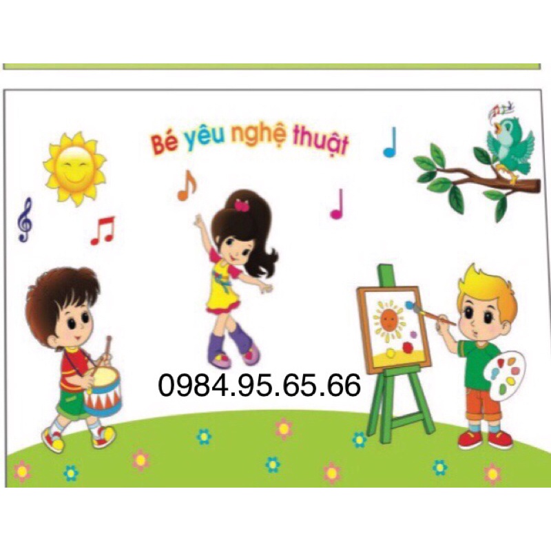 Tranh góc mầm non trang trí theo chủ đề