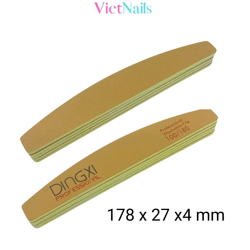 Dũa Móng Nail - Dũa Da Bò - Dũa Móng Tay DINGXI Cao Cấp Dài 178mm