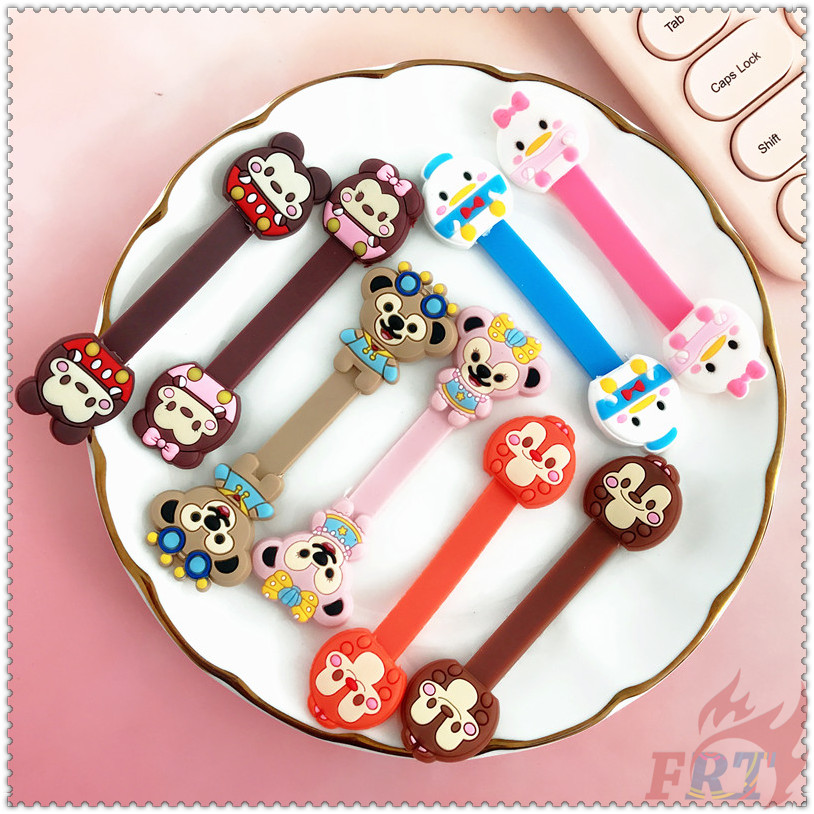 ◐ Dây Quấn Cáp Nhân Vật Disney ◑ 1 Dụng Cụ Quấn Gọn Dây Cáp Tai Nghe Gọn Gàng Bằng Silicon Hình Mickey/Minnie/Vịt Donald/ Daisy/ Duffy/ Winnie