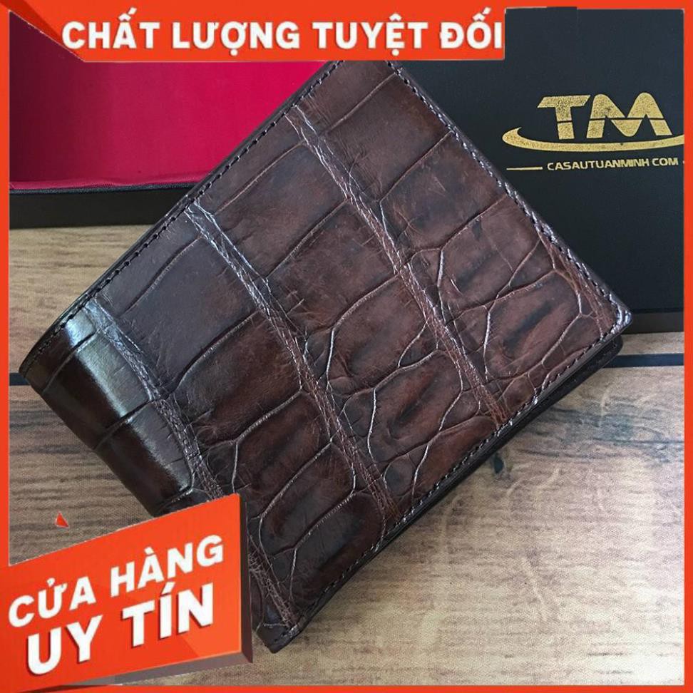 [ Da Cao Cấp 100% ] Ví Nam Da Cá Sấu - Bóp Nam Da Cá Sấu | BigBuy360 - bigbuy360.vn
