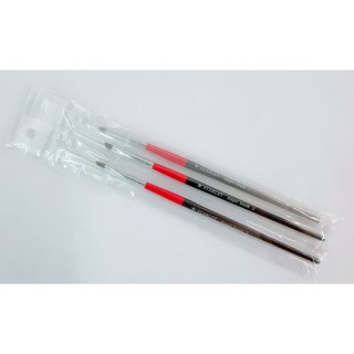 Bộ 3 cọ bản xéo cán đỏ đen