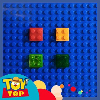 Combo 4 gạch vuông 2x2x1 dẹt ghép - phụ kiện moc brick
