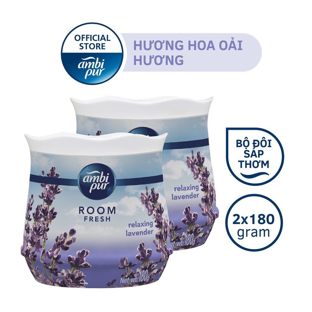 Sáp thơm phòng Ambi Pur hương hoa oải hương 180g