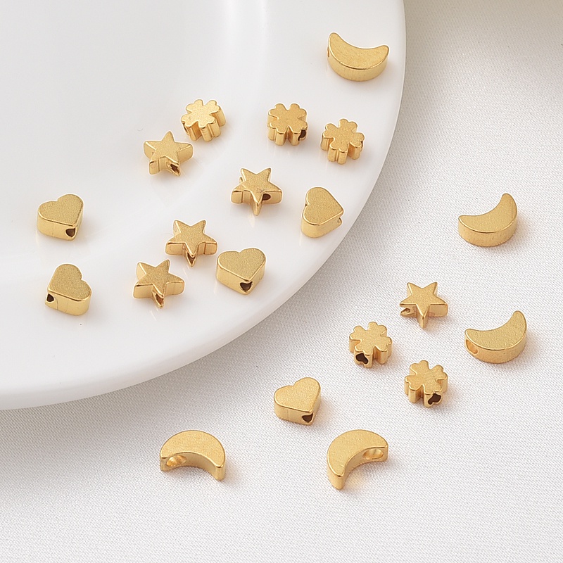 Vòng Đeo Tay Bằng Đồng Mạ Vàng Cát Nhiều Lỗ Xỏ Hạt diy