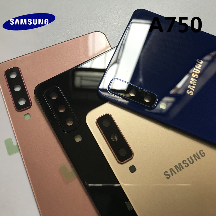 Vỏ nắp pin Samsung Galaxy A750 Samsung Galaxy A7 A750 A750F A750FD 2018 Nắp lưng pin Cửa thay thế Nhà ở Phụ tùng sửa chữa