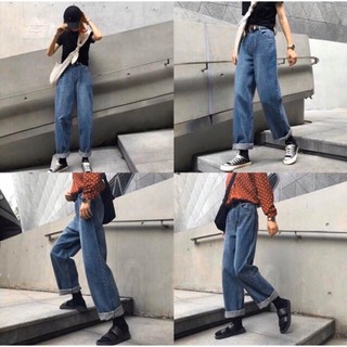 Quần jeans Ống Rộng Phong Cách
