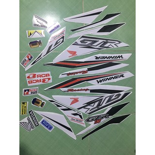 tem winner GTR trắng đen