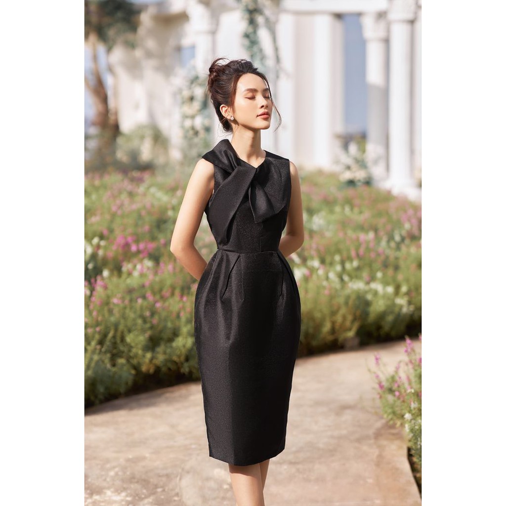 [Mã WABR1111 giảm 10% đơn 250K] Đầm ôm sát nách nơ cổ hàng thương hiệu DOC0012 20Again | BigBuy360 - bigbuy360.vn