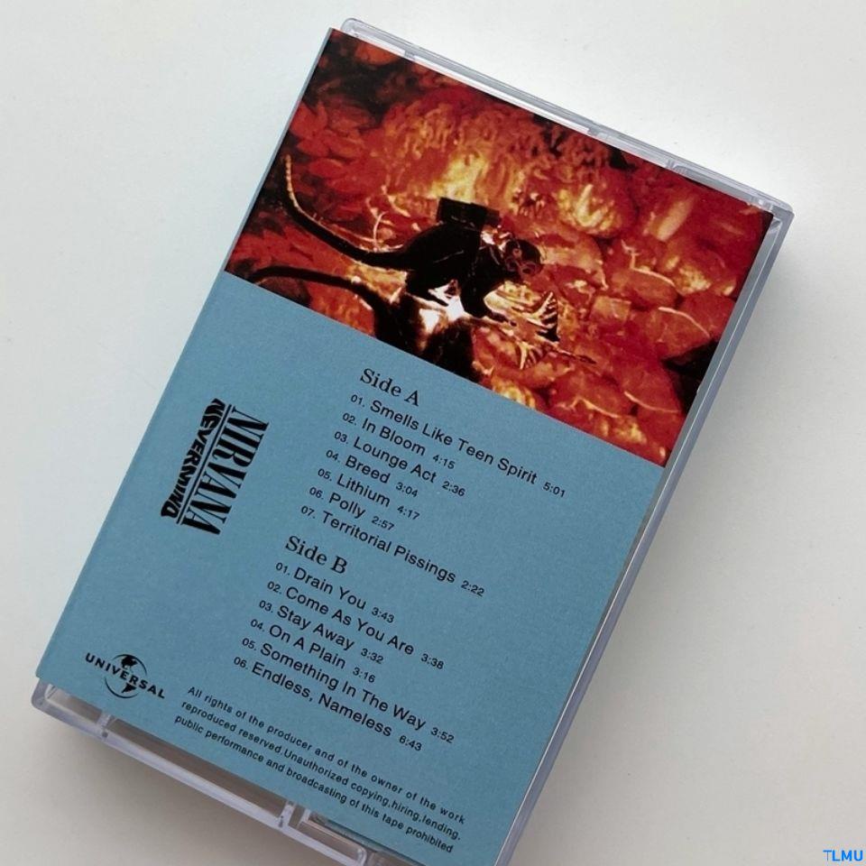 Z02 Băng Dính Băng Tiếng Anh rock nirvana nevermind with lyrics Sưu Tầm t0709