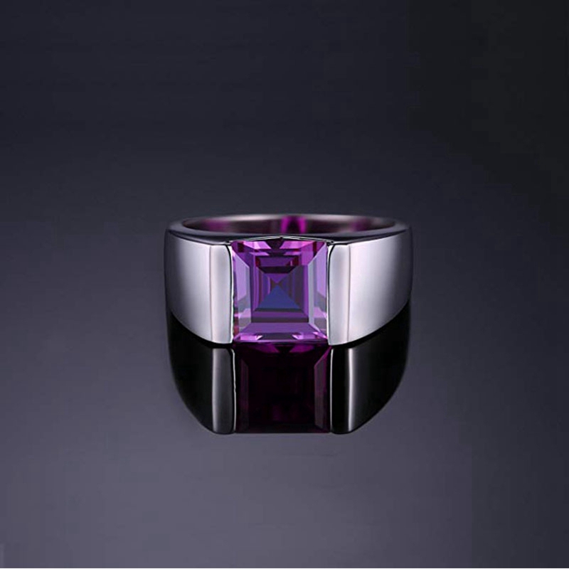 Nhẫn Đính Đá Nhiều Màu Sang Trọng Cho Nam