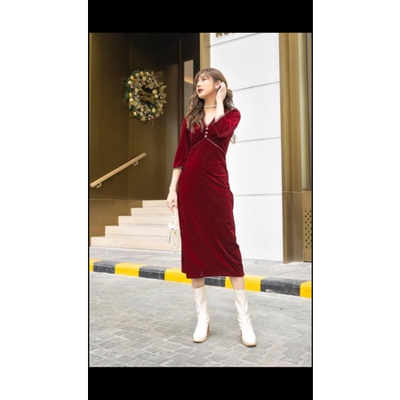 Vải nhung co dãn 7 biên loại 1 dày dặn