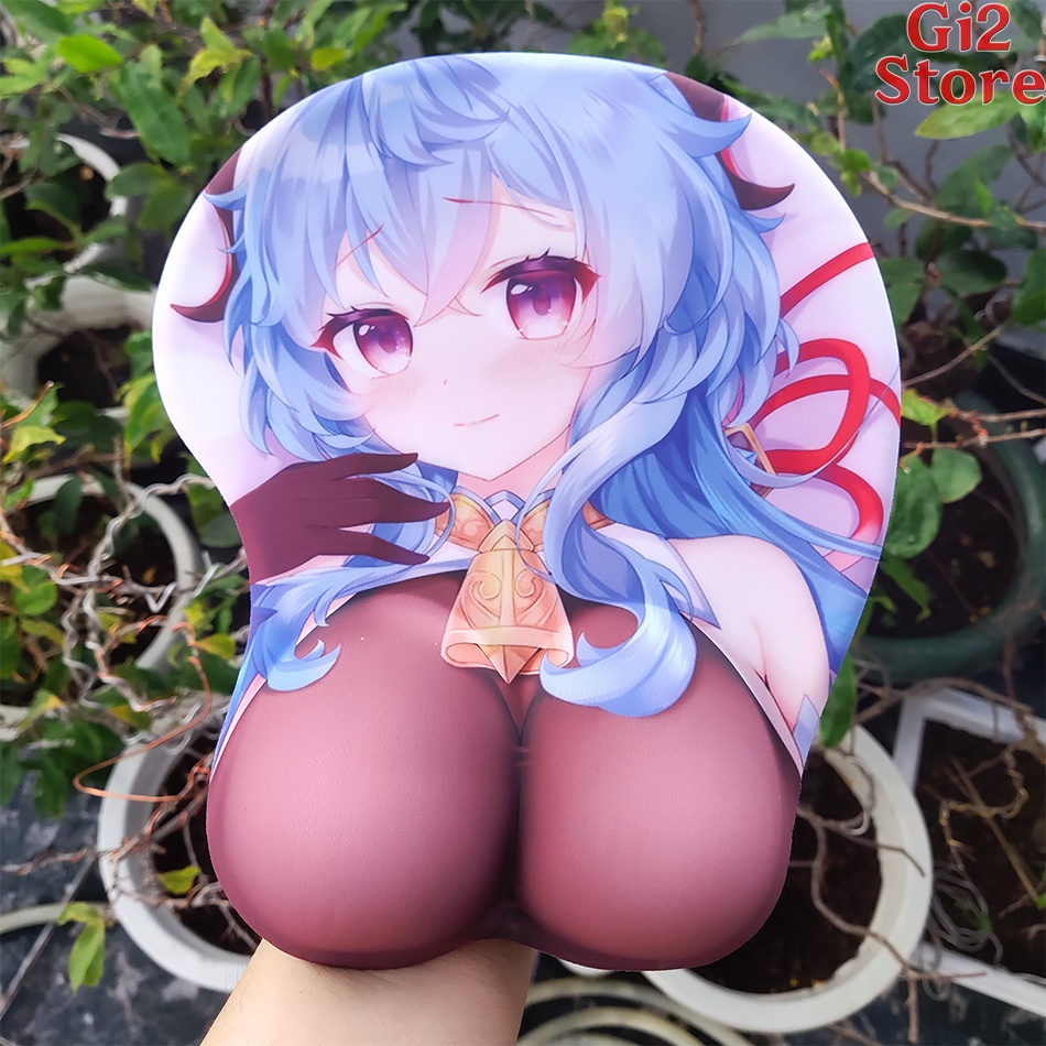 Lót chuột Anime Game 3D Silicon Genshin Impact Raiden Shogun Yae Miko Ganyu Ayaka Hu Tao Shenhe Eula Keqing siêu rẻ