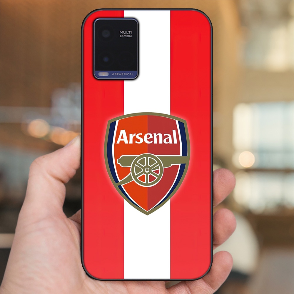 Ốp lưng Vivo Y21 viền đen in hình Arsenal FC