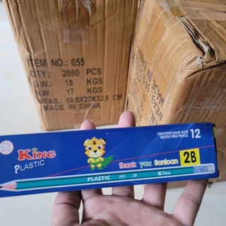 Bút chì gỗ 2B vỏ nhiều màu