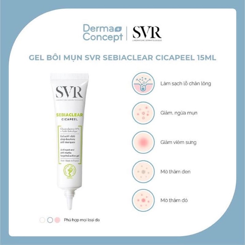 Gel chấm mụn SVR Cicapeel 15ml