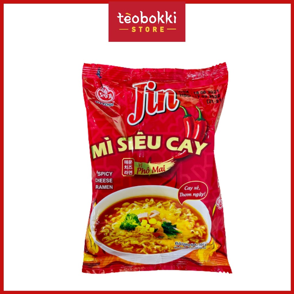 Mì Jin siêu cay vị phô mai Ottogi 105g