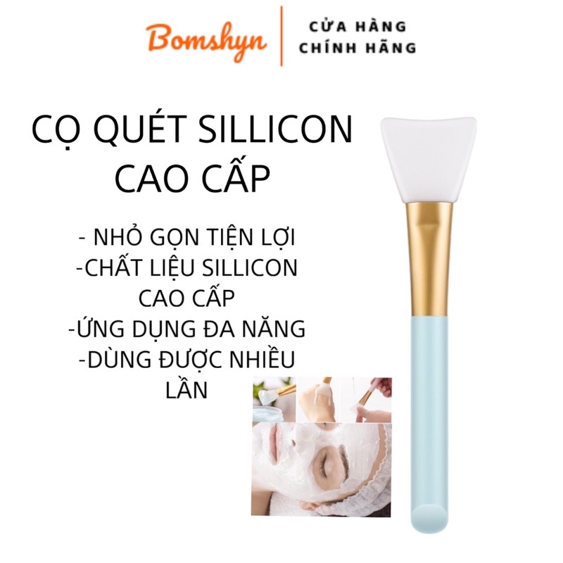 Cọ quét mặt nạ ( dụng cụ làm đẹp, chăm sóc da ) chất liệu silicon cao cấp