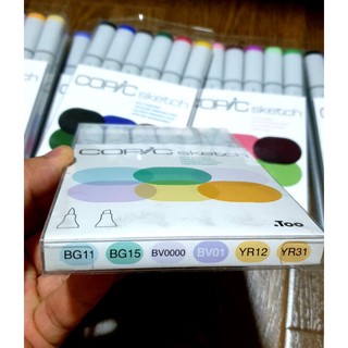Bút tô màu Copic Sketch Marker Pale Pastels set 6 cây