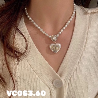 Vòng cổ hạt Ngọc mặt trái tim