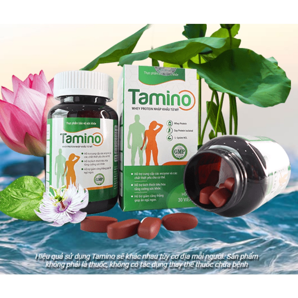 Viên Uống Tăng Cân TAMINO  Kích Thích Ăn Ngon Miệng, Ngủ Sâu Giấc, Giảm Căng Thẳng